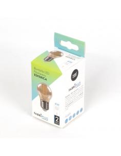 Bombilla Filamento Esferica 7x4,5d 4w 380lm E27 Ambar 2700k 2