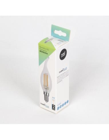 Bombilla Filamento Bohemia 11,5x3,5d 4w E14 Clara 450lm 2700k