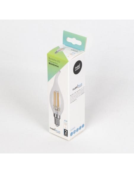 Bombilla Filamento Bohemia 11,5x3,5d 4w E14 Clara 450lm 2700k