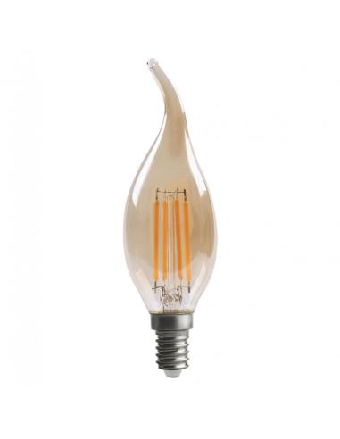 Bombilla Filamento Bohemia 11,5x3,5d 4w E14 Ambar  380lm 2700k