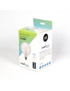 Bombilla Filamento Globo 16x12,5d 8w 880lm E27    Clara 2700k 2
