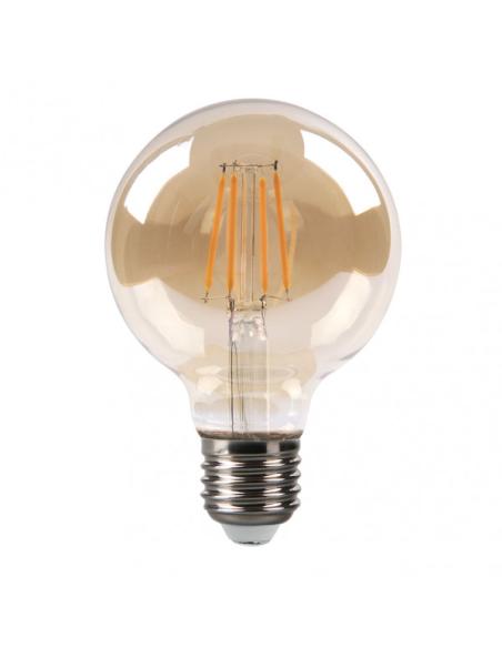 Bombilla Filamento Globo 12x8d 8w 750lm E27  Ambar 2700k