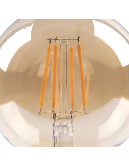 Bombilla Filamento Globo 12x8d 8w 750lm E27  Ambar 2700k