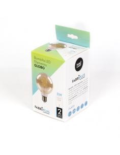 Bombilla Filamento Globo 13x9,5d 8w 750lm E27  Ambar 2700k 2