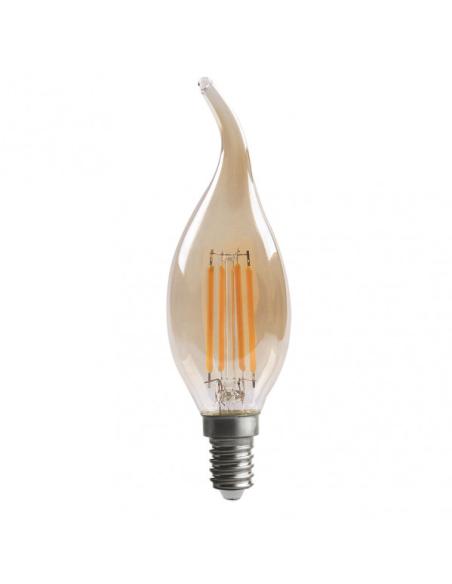 Bombilla Filamento Bohemia 11,5x3,5d 4w Regulable  E14 330lm Ambar 2700k