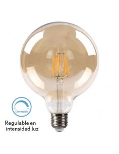 Bombilla Filamento Globo 16x12,5d 8w Regulable  700lm E27 Ambar 2700k