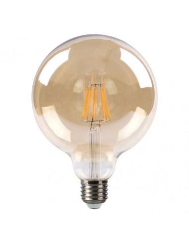 Bombilla Filamento Globo 16x12,5d 8w Regulable  700lm E27 Ambar 2700k