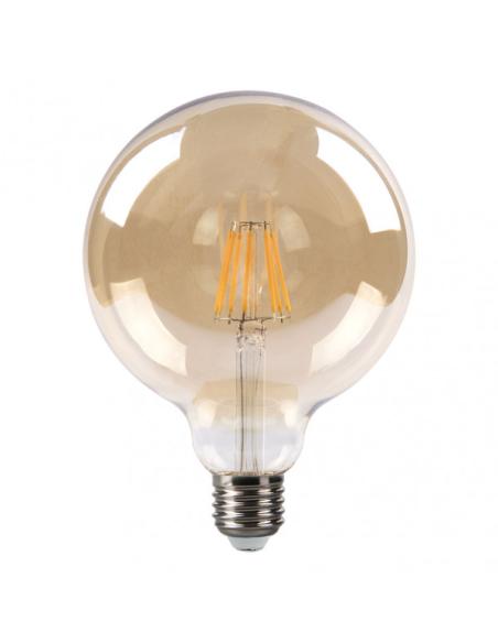 Bombilla Filamento Globo 16x12,5d 8w Regulable  700lm E27 Ambar 2700k