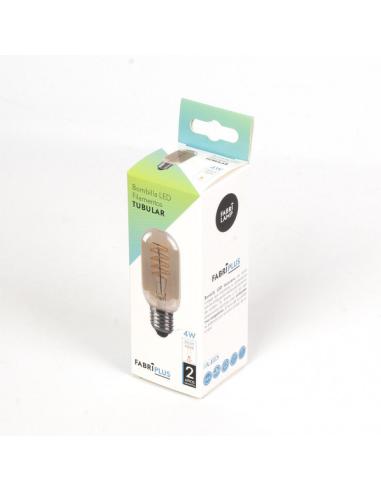 Bombilla Filam.spiral Vert.tubular 11x4,5d 4w E27 250lm Ambar 2200k