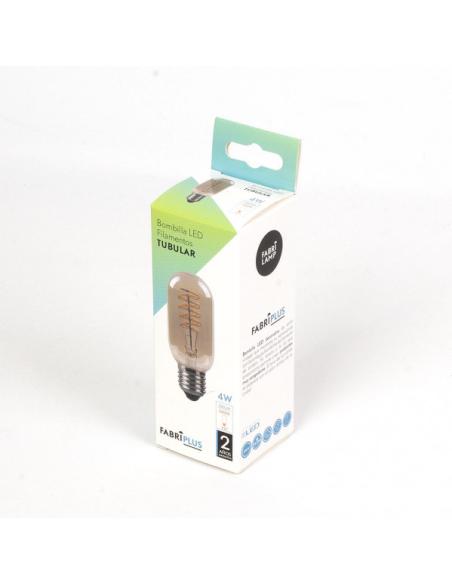 Bombilla Filam.spiral Vert.tubular 11x4,5d 4w E27 250lm Ambar 2200k