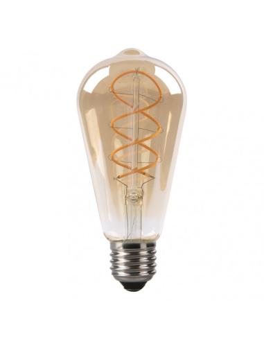 Bombilla Filamen.trenzado Pebetero 14x6,5d 4w  250lm E27 Ambar 2200k
