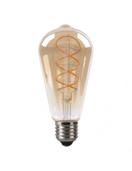 Bombilla Filamen.trenzado Pebetero 14x6,5d 4w  250lm E27 Ambar 2200k