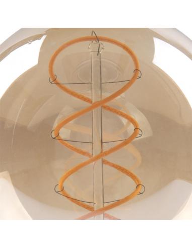 Bombilla Filamen.trenzado Globo 13x9,5d 4w 250lm  E27 Ambar 2200k