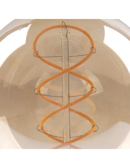 Bombilla Filamen.trenzado Globo 13x9,5d 4w 250lm  E27 Ambar 2200k