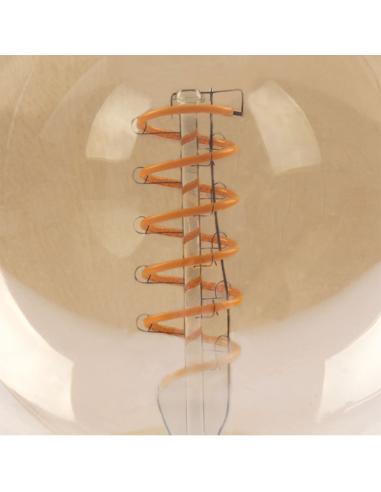 Bombilla Filamen.spiral Vert.globo 16x12,5d 4w  250 Lm E27 Ambar 2200k