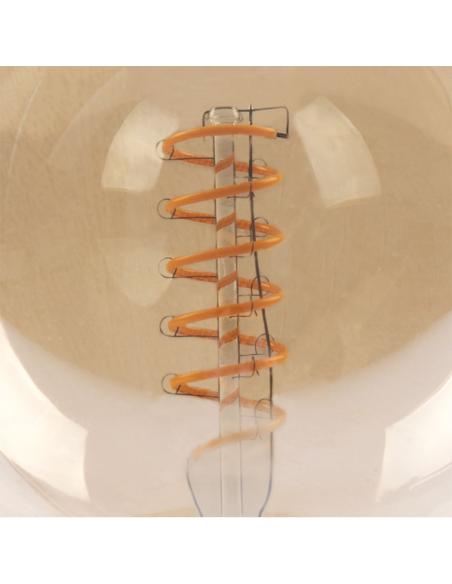 Bombilla Filamen.spiral Vert.globo 16x12,5d 4w  250 Lm E27 Ambar 2200k