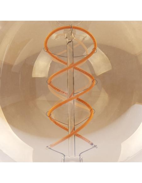Bombilla Filamen.trenzado Globo 17x12d 4w 250lm E27 Ambar 2200k