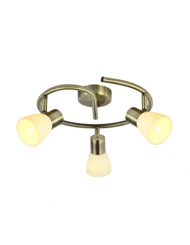 Plafon Cholo 3xe14 Cuero 16x34x34 Cm