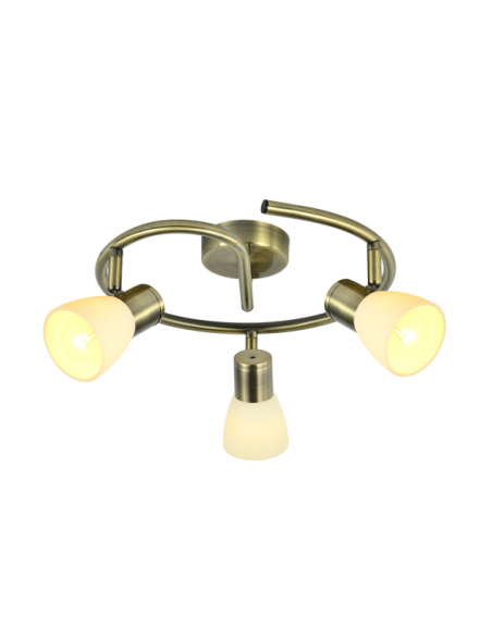 Plafon Cholo 3xe14 Cuero 16x34x34 Cm