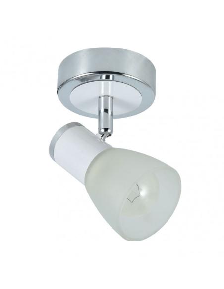 Foco Cholo 1xe14 Blanco/cromo 14x8,5x11,5 Cm