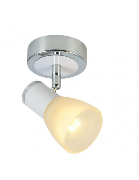 Foco Cholo 1xe14 Blanco/cromo 14x8,5x11,5 Cm