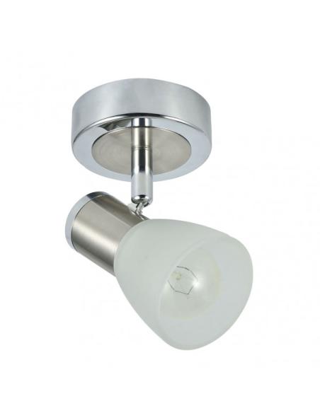 Foco Cholo 1xe14 Cromo/niquel  14x8,5x11,5 Cm