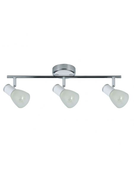 Regleta Cholo 3xe14 Blanco/cromo 16x48,5x10 Cm