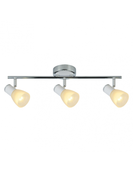Regleta Cholo 3xe14 Blanco/cromo 16x48,5x10 Cm