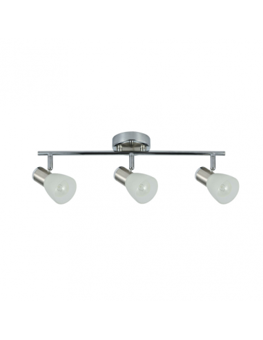 Regleta Cholo 3xe14 Cromo/niquel  16x48,5x10 Cm