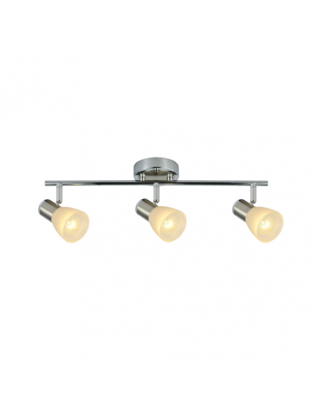 Regleta Cholo 3xe14 Cromo/niquel  16x48,5x10 Cm
