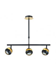 Colgante Beethoven Negro/oro 3xgu10