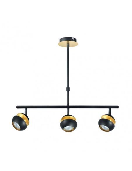 Colgante Beethoven Negro/oro 3xgu10