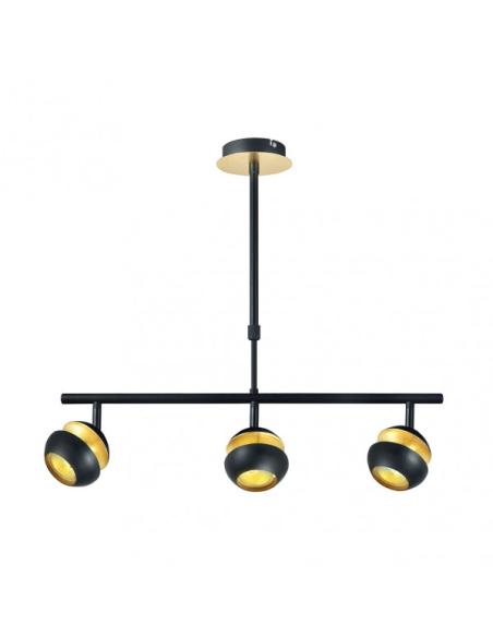 Colgante Beethoven Negro/oro 3xgu10