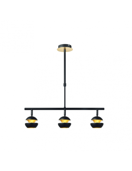 Colgante Beethoven Negro/oro 3xgu10