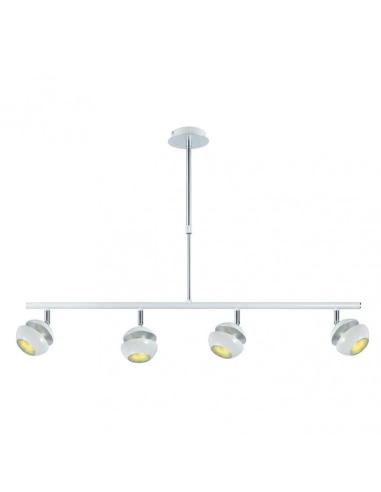 Colgante Beethoven Blanco/plata 4xgu10