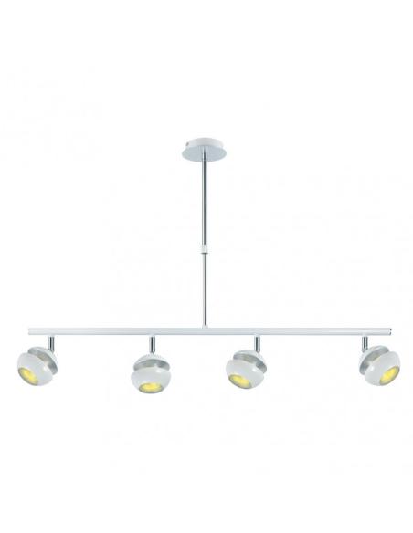 Colgante Beethoven Blanco/plata 4xgu10