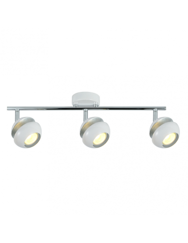 Regleta Beethoven 3xgu10 Blanco/plata 14x48,5x8,5 Cm