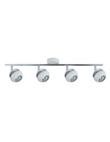 Regleta Beethoven 4xgu10 Blanco/plata  14x69,5x8,5 Cm