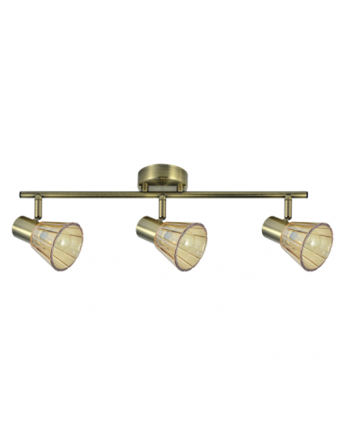 Regleta Cooper 3xe14 Cuero 16x48,5x8,5 Cm