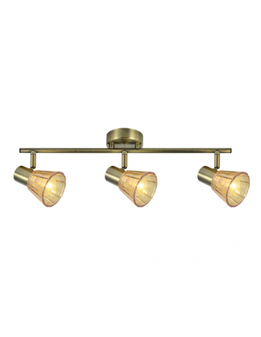 Regleta Cooper 3xe14 Cuero 16x48,5x8,5 Cm