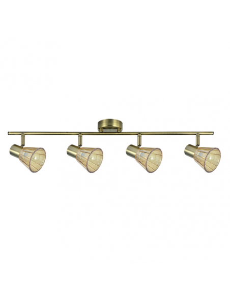 Regleta Cooper 4xe14 Cuero 16x69,5x8,5 Cm