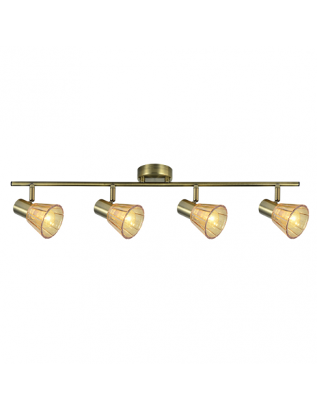 Regleta Cooper 4xe14 Cuero 16x69,5x8,5 Cm