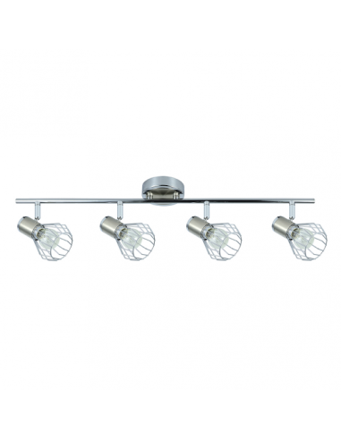 Regleta Mateo 4xe14 Cromo/niquel 15x69,5x8,5 Cm