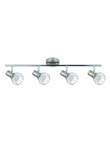 Regleta Mateo 4xe14 Cromo/niquel 15x69,5x8,5 Cm