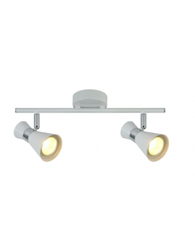 Regleta Maximo 2xgu10 Blanco/cromo 15x36,5x8,5 Cm