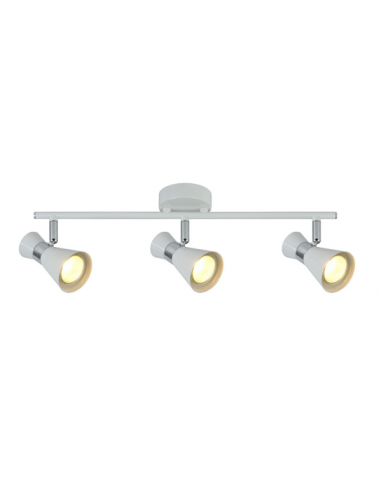 Regleta Maximo 3xgu10 Blanco/cromo 15x48,5x8,5 Cm