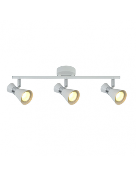 Regleta Maximo 3xgu10 Blanco/cromo 15x48,5x8,5 Cm