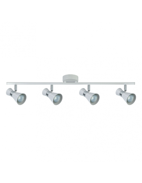 Regleta Maximo 4xgu10 Blanco/cromo 15x69,5x8,5 Cm