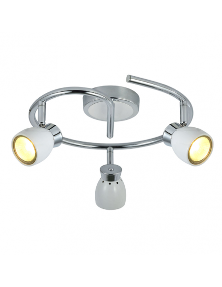 Plafon Chacho 3xgu10 Blanco 14x30x30 Cm
