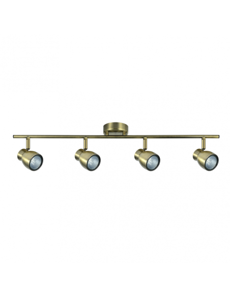 Regleta Chacho 4xgu10 Cuero 14x69,5x8,5 Cm